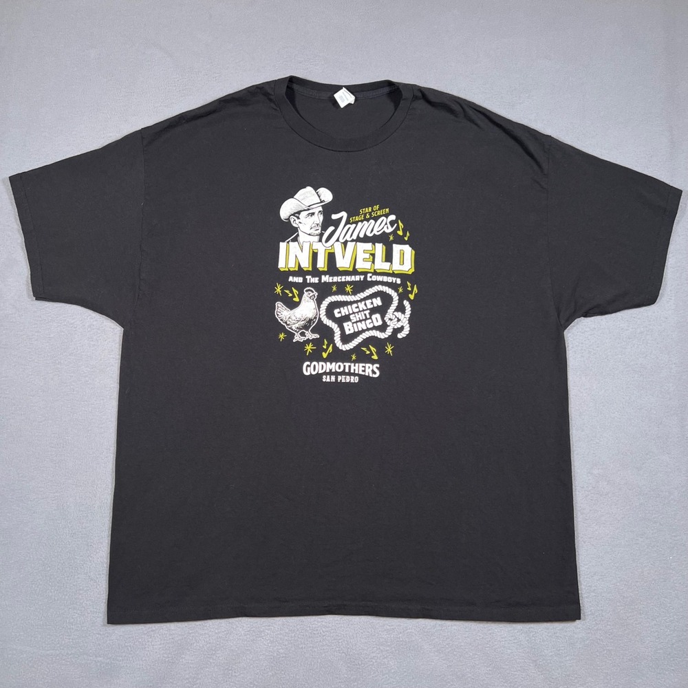 James Intveld T Shirt 3XL Chickenshit Bingo Godmothers San Pedro‎ Rockabilly - Picture 2 of 6